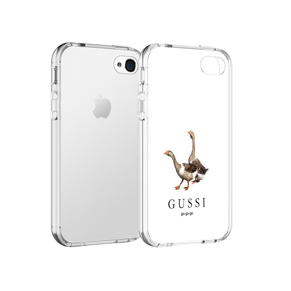 

Чехол MyPads Tocco для Apple iPhone 4 Гусси бренд, Прозрачный, Tocco