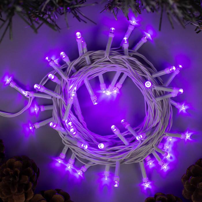 фото Световая гирлянда новогодняя luazon lighting нить 3556775 5 м фиолетовый