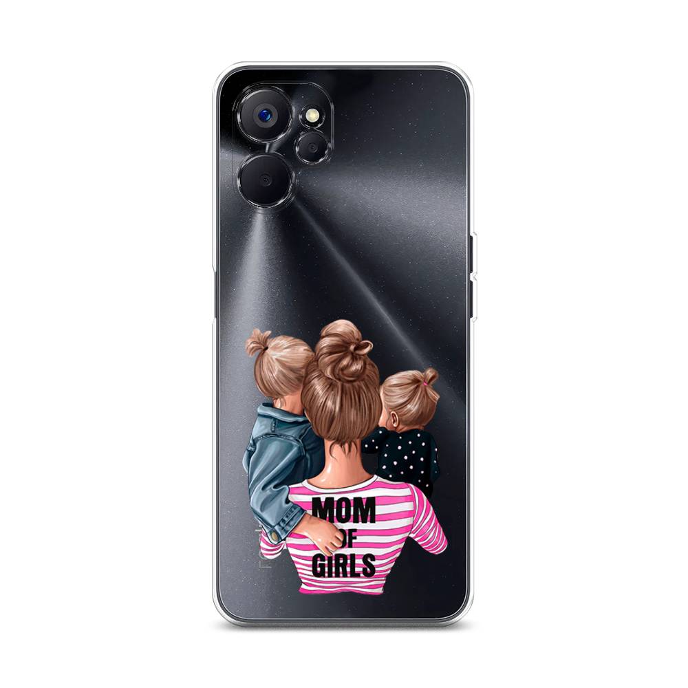 

Чехол Awog на Realme 10 5G "Mom of Girls", Разноцветный, 2512650-6