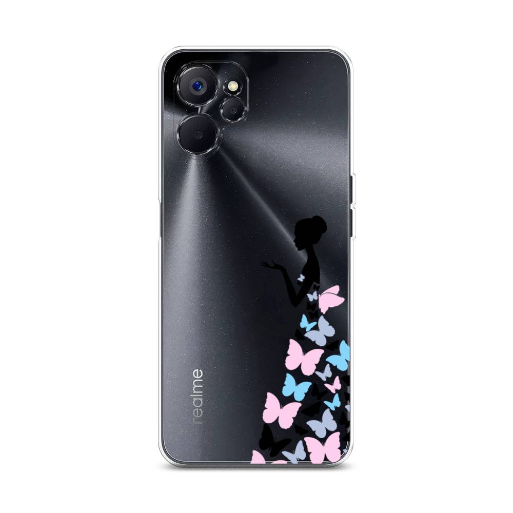 

Чехол Awog на Realme 10 5G "Платье из бабочек", Белый;розовый, 2512650-1