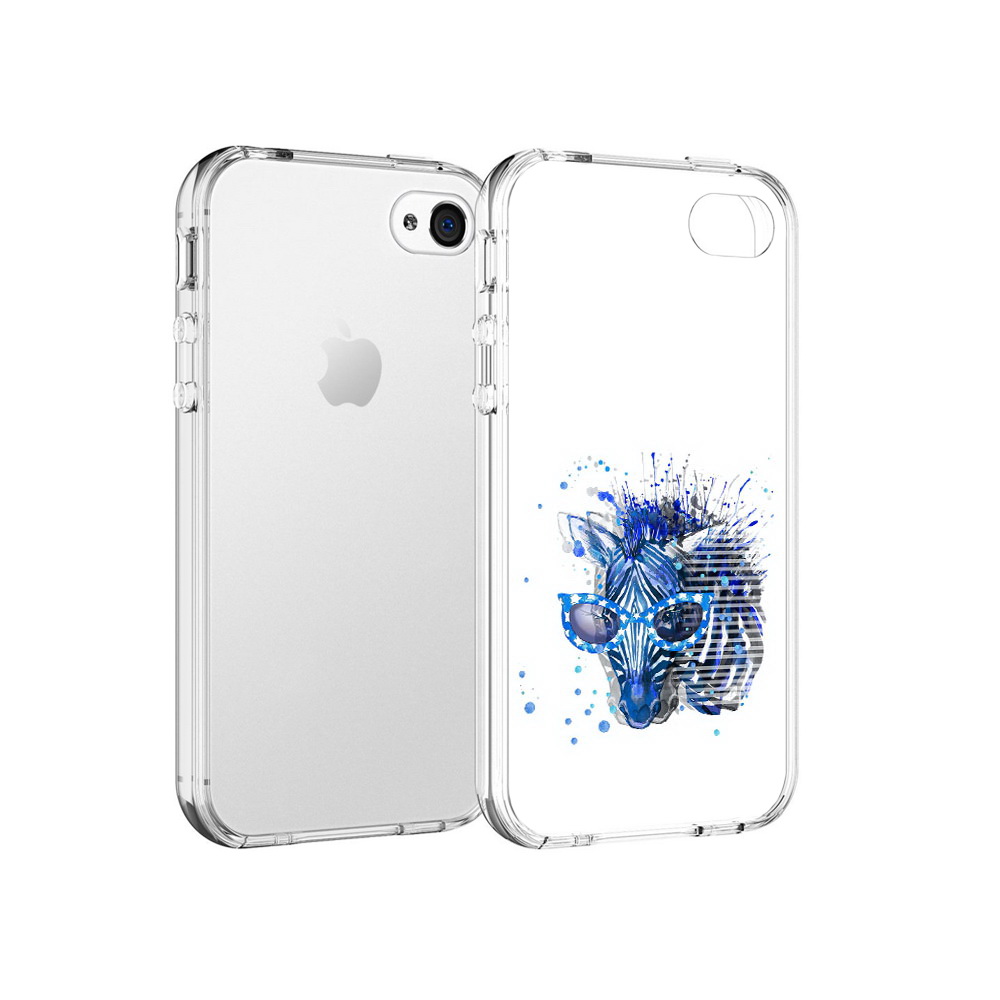 

Чехол MyPads Tocco для Apple iPhone 4 расплывчатая зебра, Прозрачный, Tocco