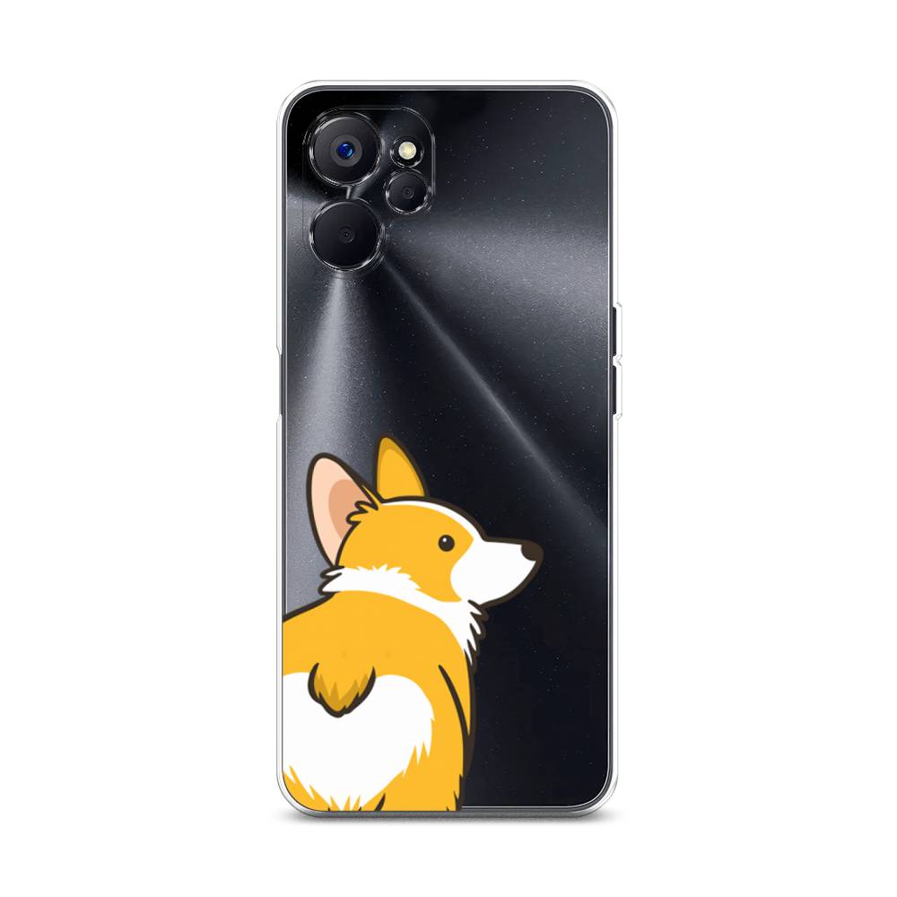 

Чехол Awog на Realme 10 5G "Корги следуй за мной", Желтый;бежевый;белый, 2512650-2