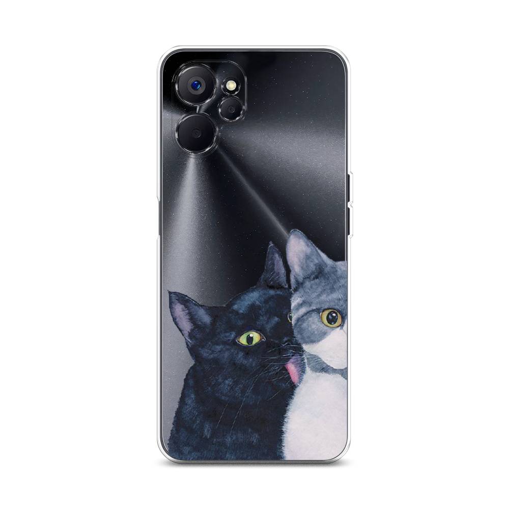 

Чехол Awog на Realme 10 5G "Кошачья любовь", Синий, 2512650-1