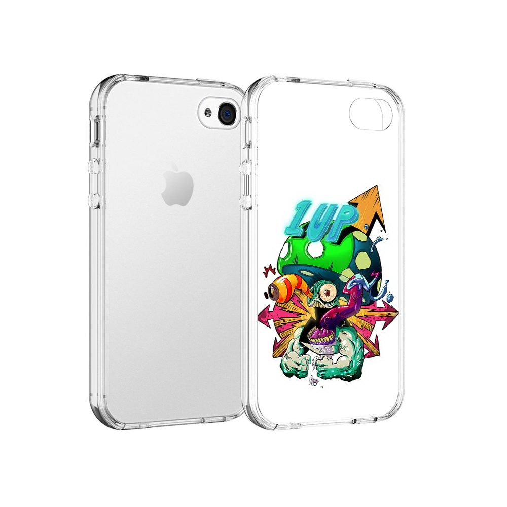 

Чехол MyPads Tocco для Apple iPhone 4 сильный гриб абстракция, Прозрачный, Tocco