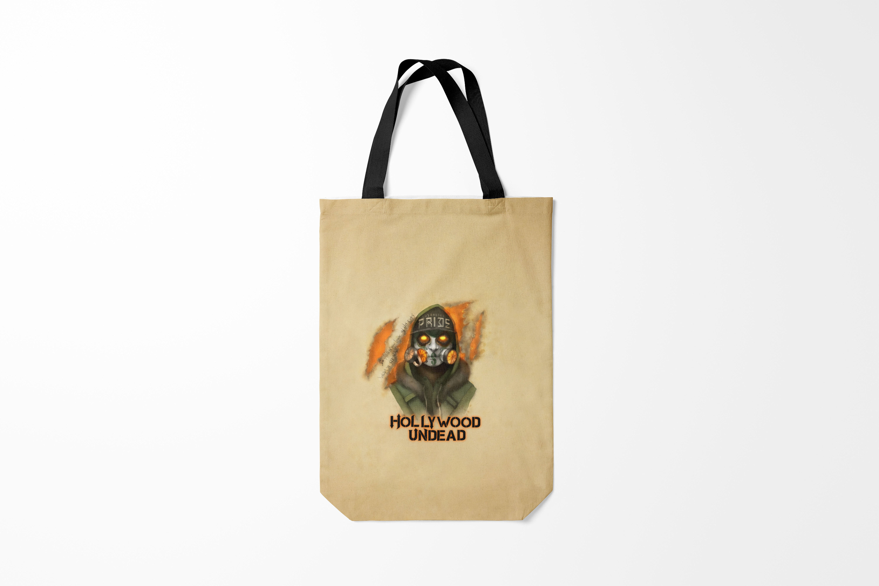 

Сумка шoппер унисекс Burnettie Hollywood Undead J Dog, черный, Hollywood Undead J Dog