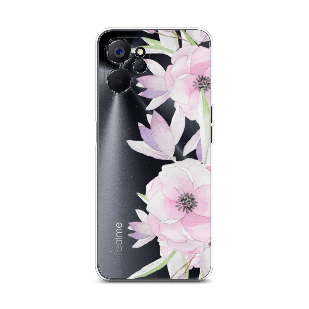 

Чехол Awog на Realme 10 5G "Нежные анемоны", Розовый;черный;фиолетовый, 2512650-8
