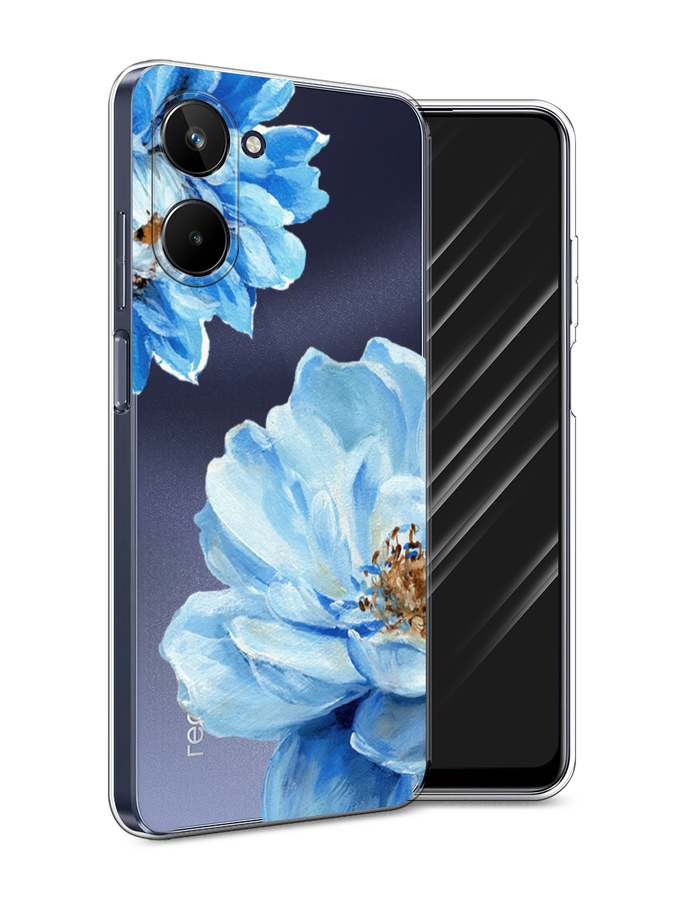 

Чехол Awog на Realme 10 5G "Голубые клематисы", Голубой, 2512650-8