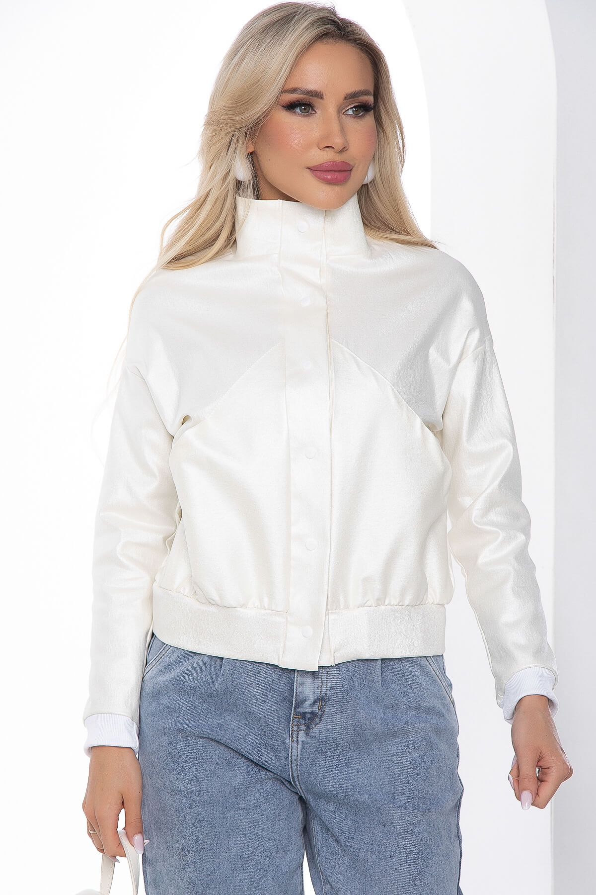 

Бомбер женский LT Collection Моя мечта белый 44 RU, Моя мечта
