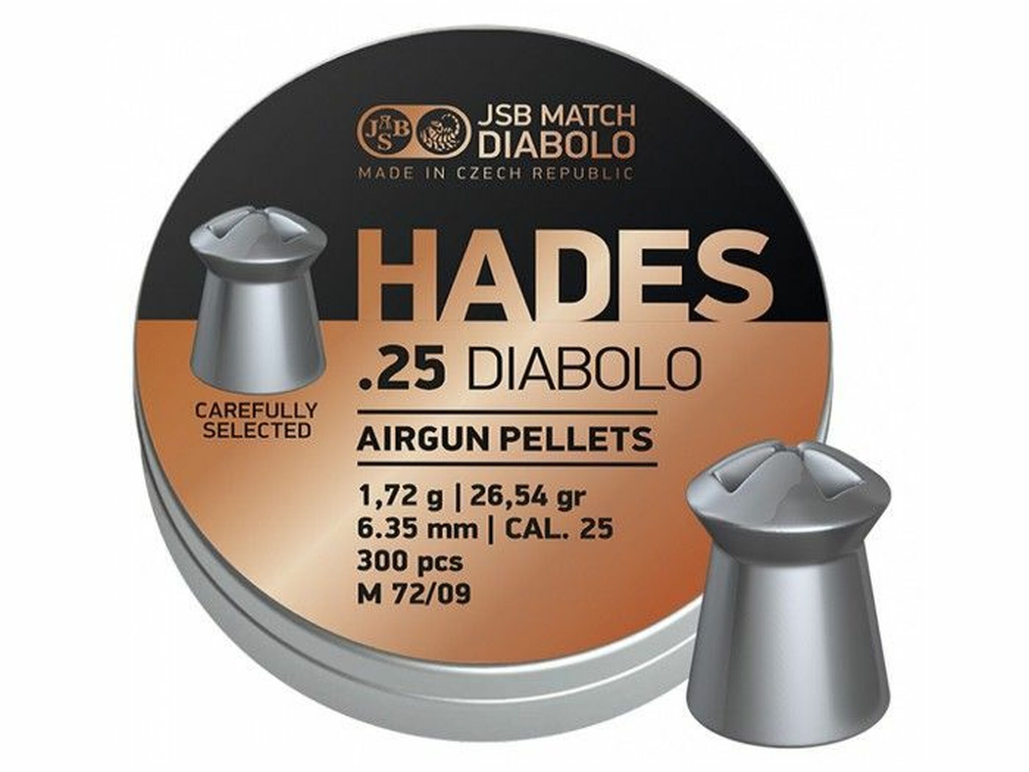

Пульки JSB Diabolo HADES 6,35 мм (300 шт), Серебристый