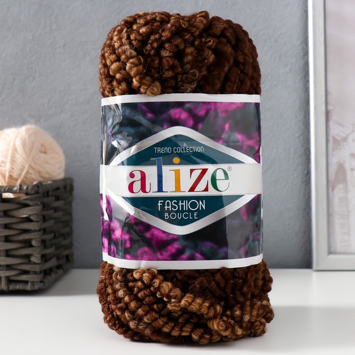 

Пряжа для вязания Alize Fashion boucle 25% шерсть, 70% акрил,5% полиамид 35м/100гр