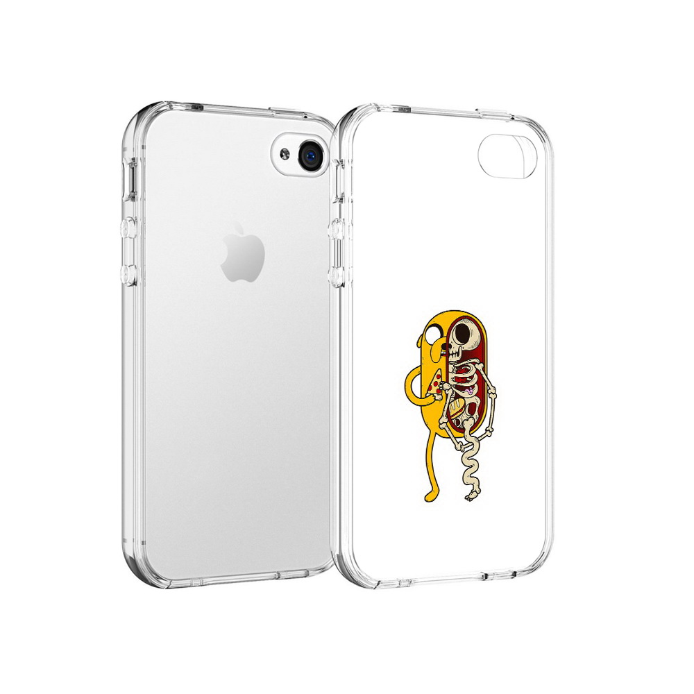 

Чехол MyPads Tocco для Apple iPhone 4 Джейк скелет, Прозрачный, Tocco