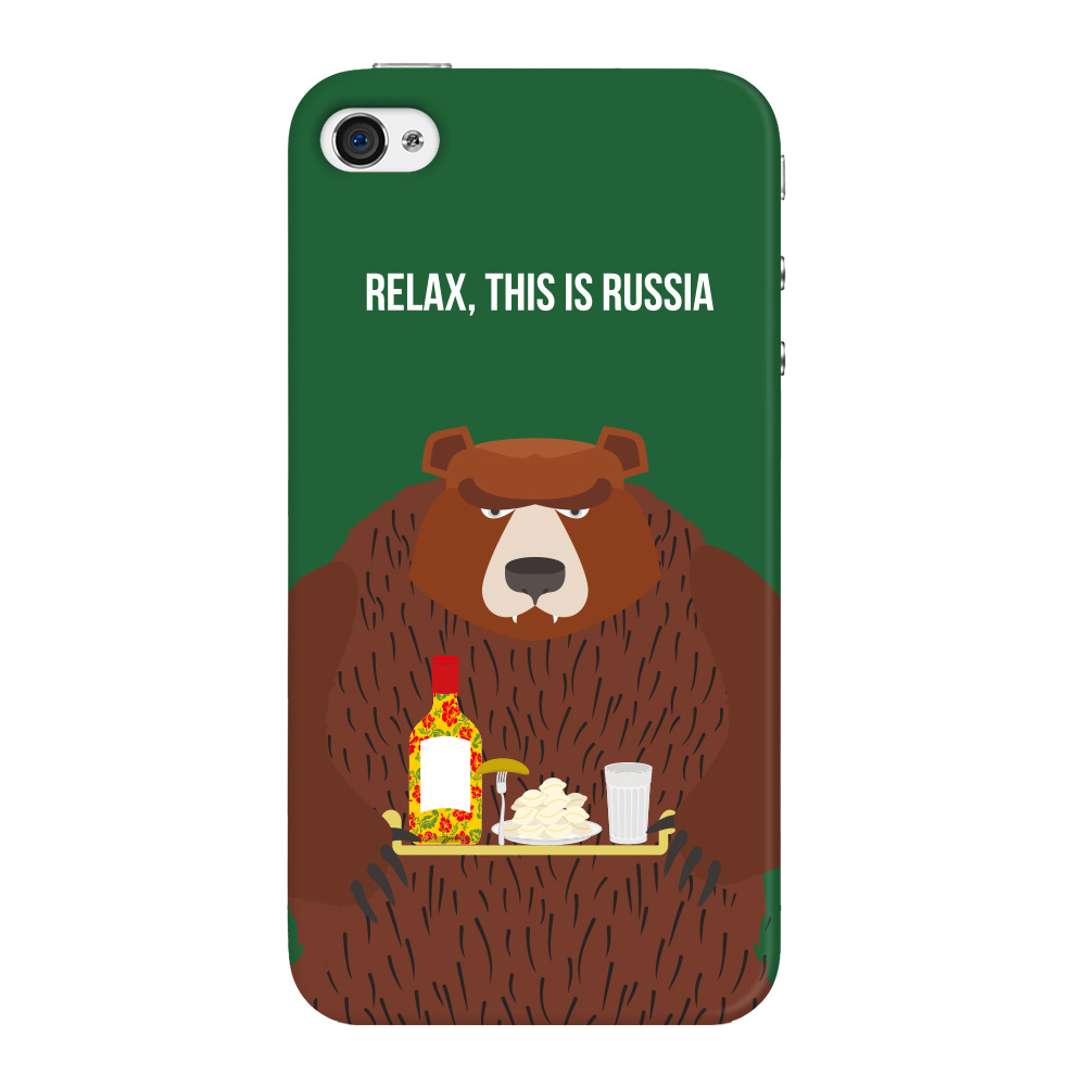 

Чехол Deppa Art Case Patriot медведь для Apple iPhone 4/4S + защитная пленка, Зеленый;коричневый, Art Case