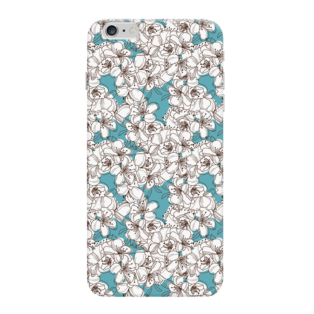 

Чехол Deppa Art Case Pastel белые цветы для Apple iPhone 6 Plus + защитная пленка, Голубой;белый, Art Case