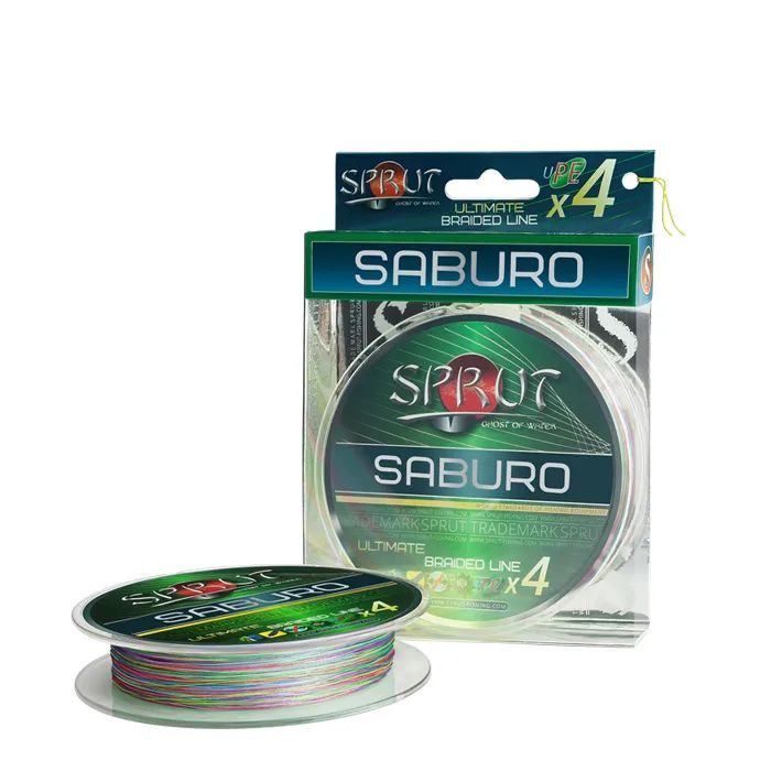 

Шнур Sprut SABURO 140m/0,18mm (Multicolor), Разноцветный, Saburo