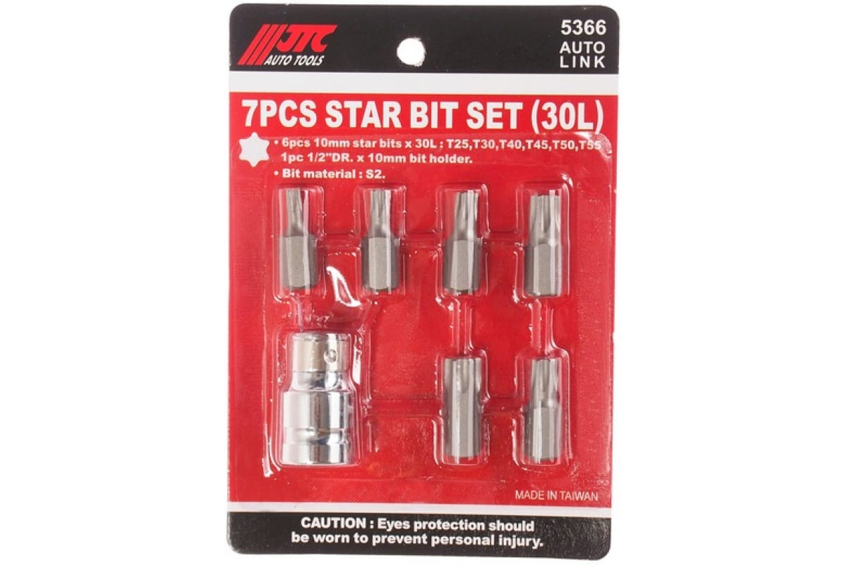 Набор Бит 1/2 Torx Т25-55 7 Предметов Jtc JTC JTC5366