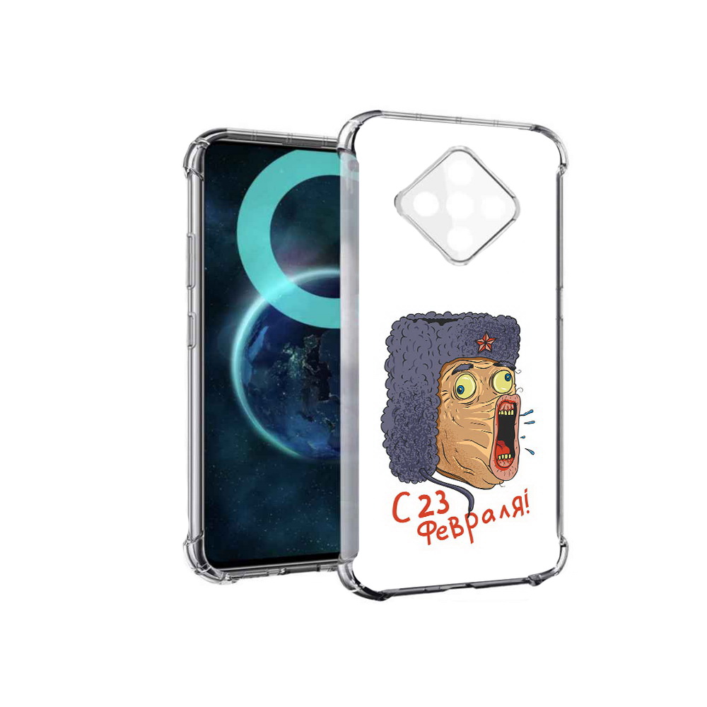 

Чехол MyPads 23 февраля смешная эмоция для Infinix Zero 8, Прозрачный, Tocco
