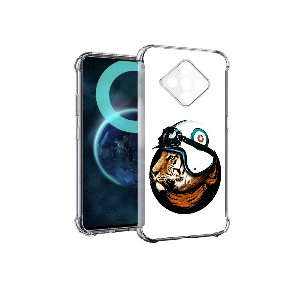 

Чехол MyPads Тигр в шлеме для Infinix Zero 8, Прозрачный, Tocco