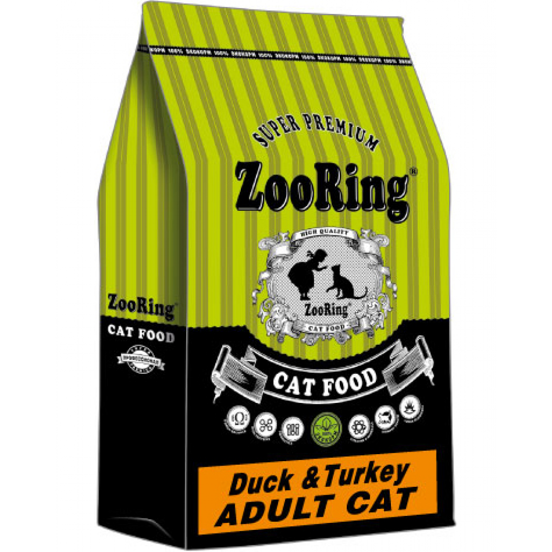 

Сухой корм для кошек ZOORING ADULT CAT DUCK с уткой, 0,35кг