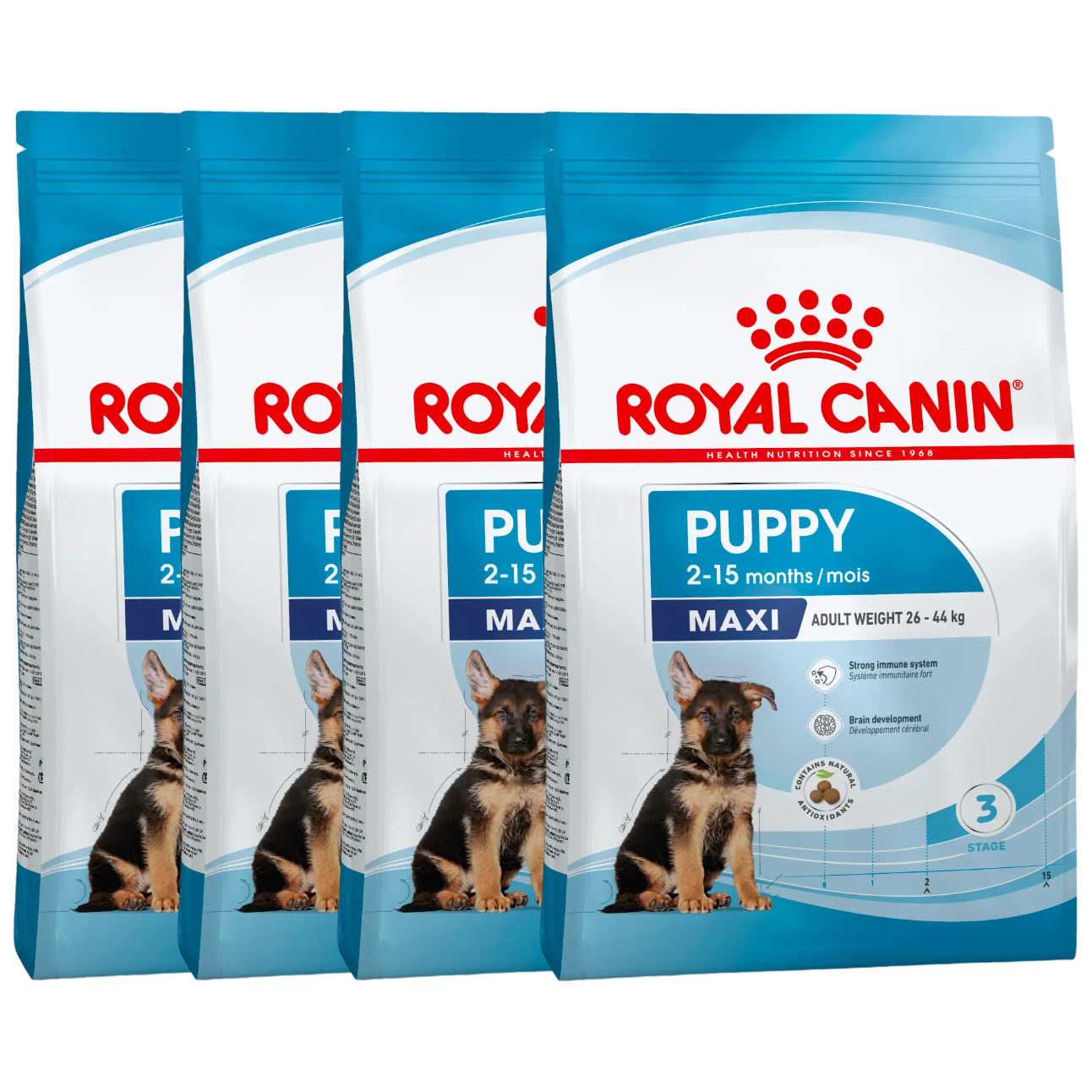

Сухой корм для щенков ROYAL CANIN MAXI PUPPY, для крупных пород, 4шт по 3кг