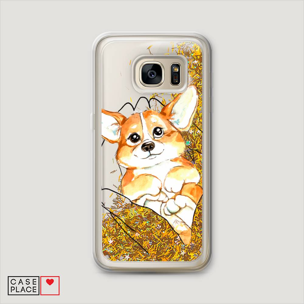 

Чехол Awog "Корги в ладошках" для Samsung Galaxy S7 edge, 24690-1