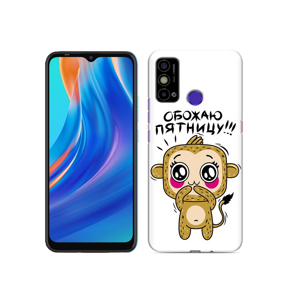 

Чехол MyPads Tocco для Tecno Spark Go обожаю пятницу, Прозрачный, Tocco