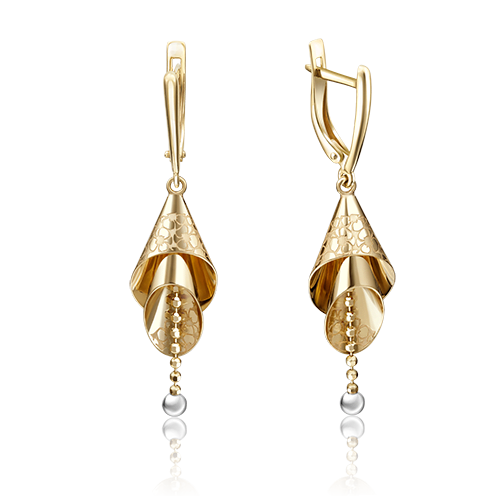 

Серьги из желтого золота PLATINA jewelry 02-4137-00-000-1130-59, 02-4137-00-000-1130-59