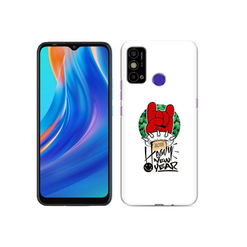 Чехол MyPads Tocco для Tecno Spark Go Гангстер новый год