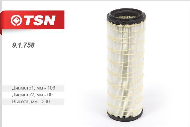 

Фильтр воздушный TSN 91758