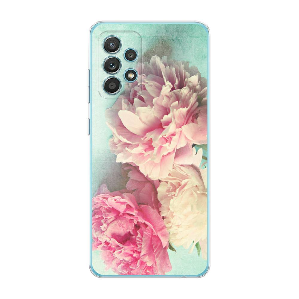 

Чехол Awog на Samsung Galaxy A33 5G / Самсунг A33 5G "Пионы new", Голубой, 2104450-8