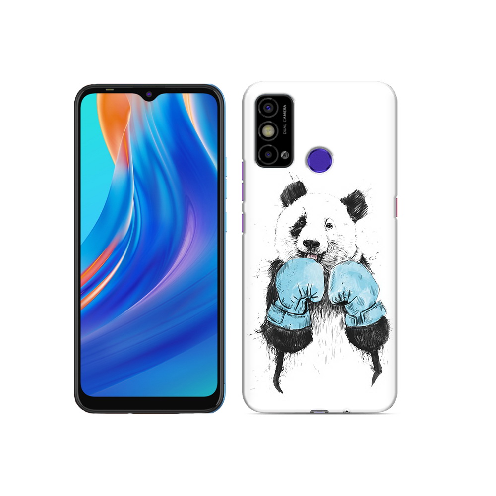 

Чехол MyPads Tocco для Tecno Spark Go панда боксер, Прозрачный, Tocco