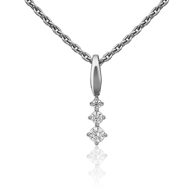 

Подвеска из белого золота с фианитом PLATINA jewelry 03-0093-00-501-1120-38, 03-0093-00-501-1120-38