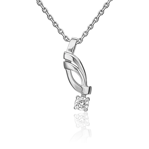 

Кулон из белого золота PLATINA jewelry 03-0115-00-101-1120-30, бриллиант, 03-0115-00-101-1120-30