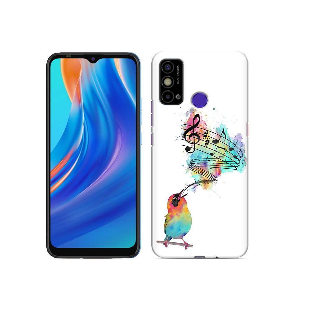 

Чехол MyPads Tocco для Tecno Spark Go певчая птичка, Прозрачный, Tocco