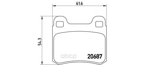 

Тормозные колодки brembo задние p50013
