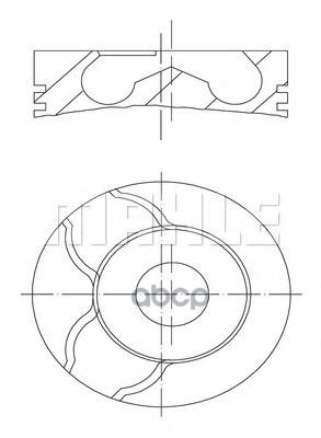 

Поршень Mahle/Knecht 0010100 Mercedes 2.9d Mot.Om602 D-89.00мм; 2.5-2-3; Std