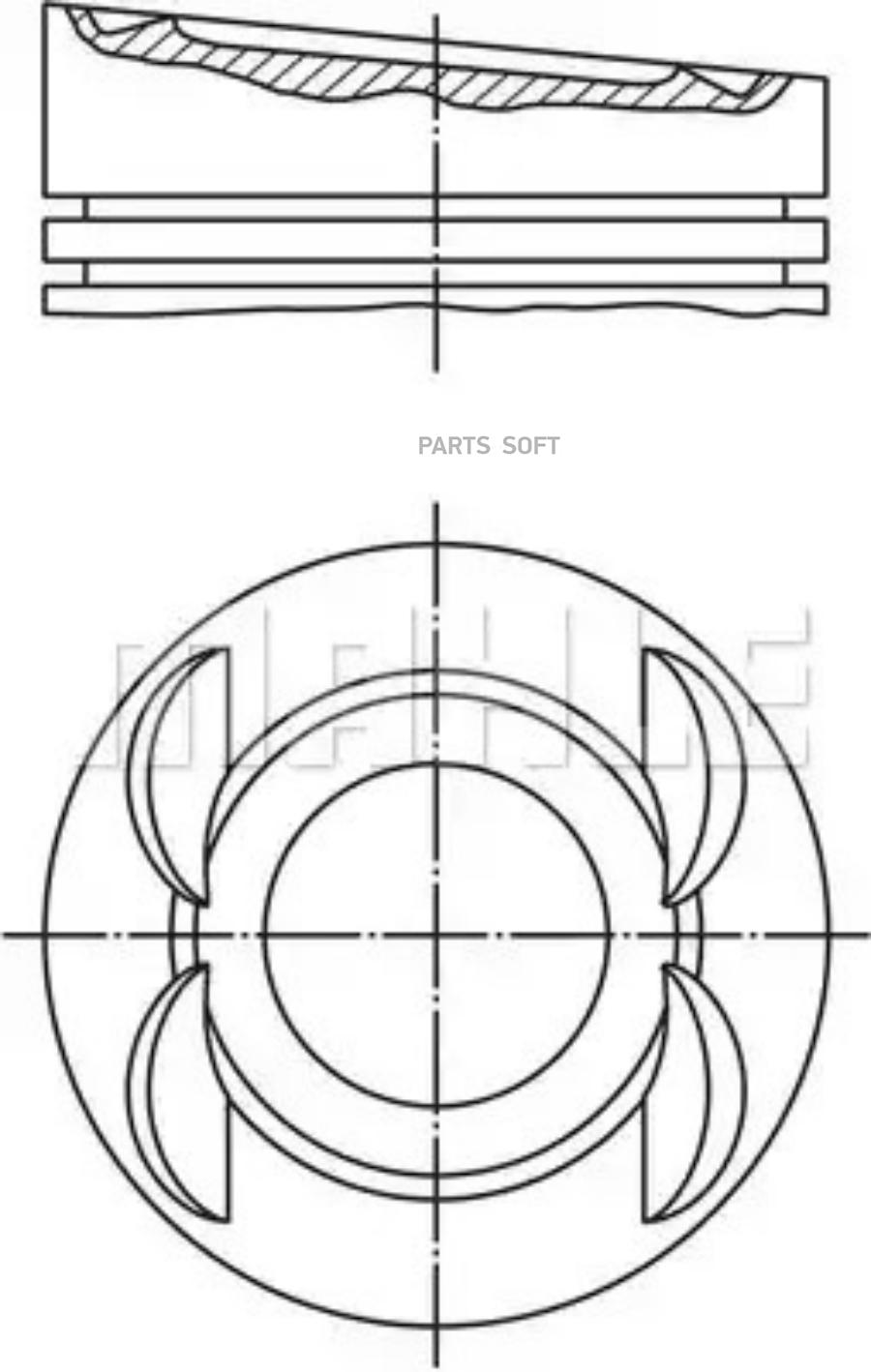 

Поршень Mahle/Knecht 0280300