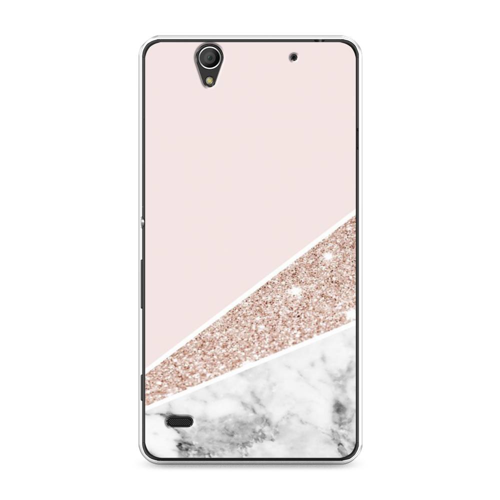 

Чехол на Sony Xperia C4 "Блестящий розовый мрамор", 52650-3