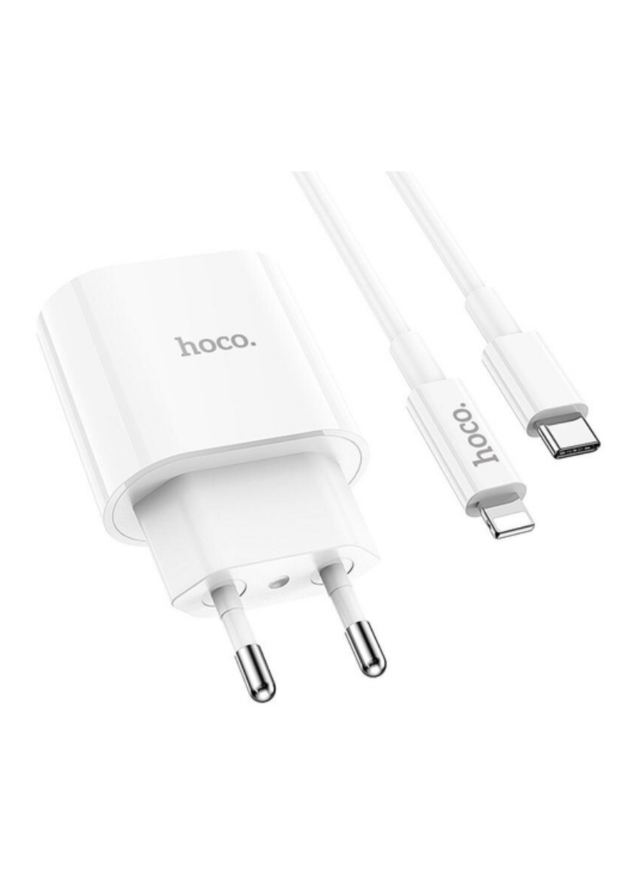 Сетевое зарядное устройство Hoco С94A lightning - usb type-c 3 А белый