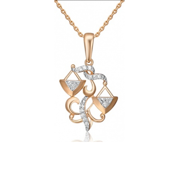 

Кулон из красного золота PLATINA jewelry 03-1987-06-401-1110-03, фианит, 03-1987-06-401-1110-03