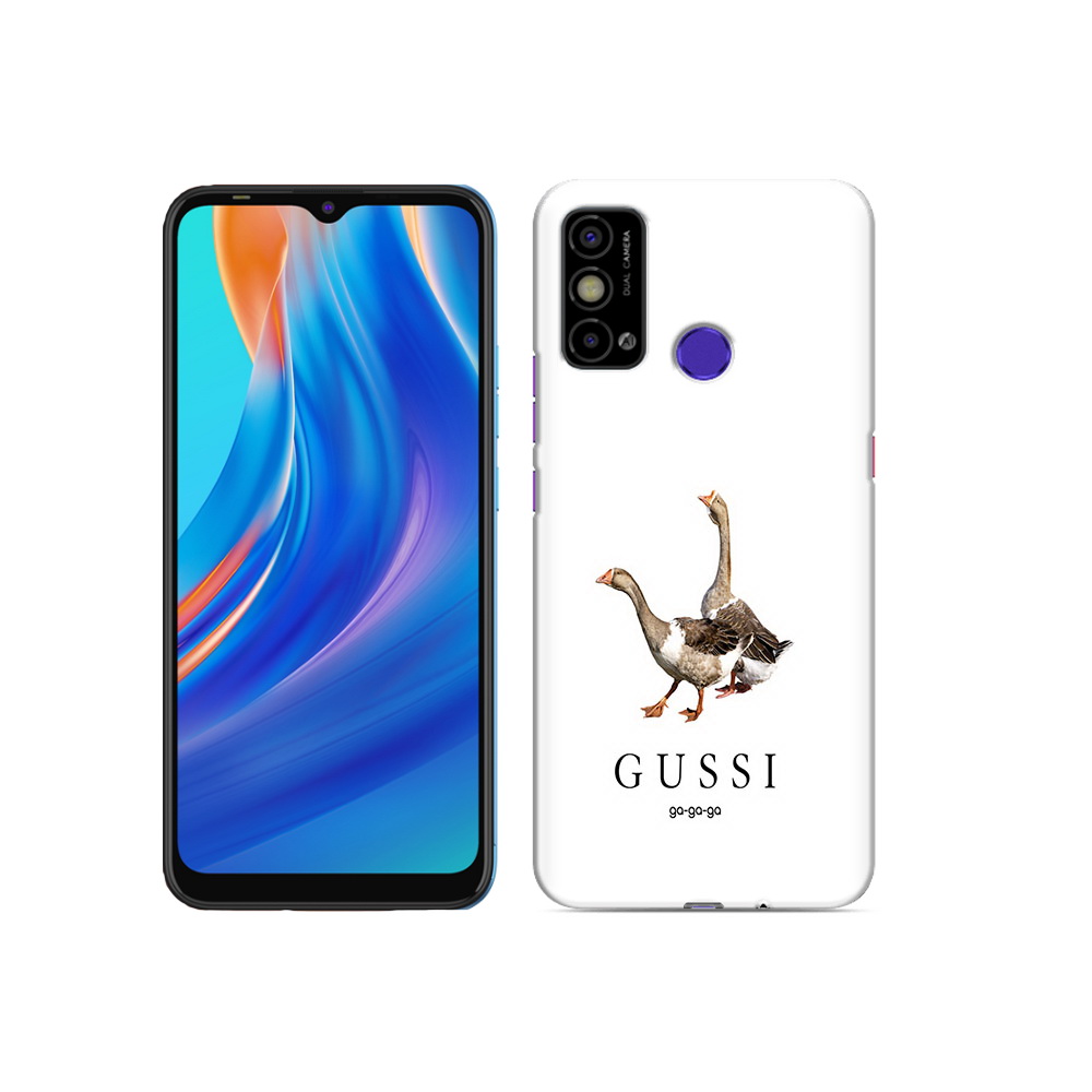 

Чехол MyPads Tocco для Tecno Spark Go Гусси бренд, Прозрачный, Tocco