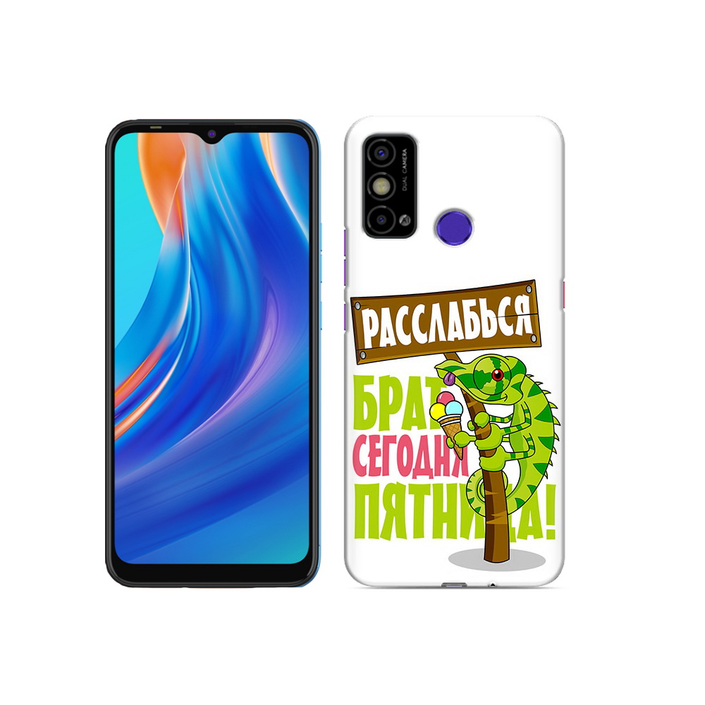 

Чехол MyPads Tocco для Tecno Spark Go пятница, Прозрачный, Tocco