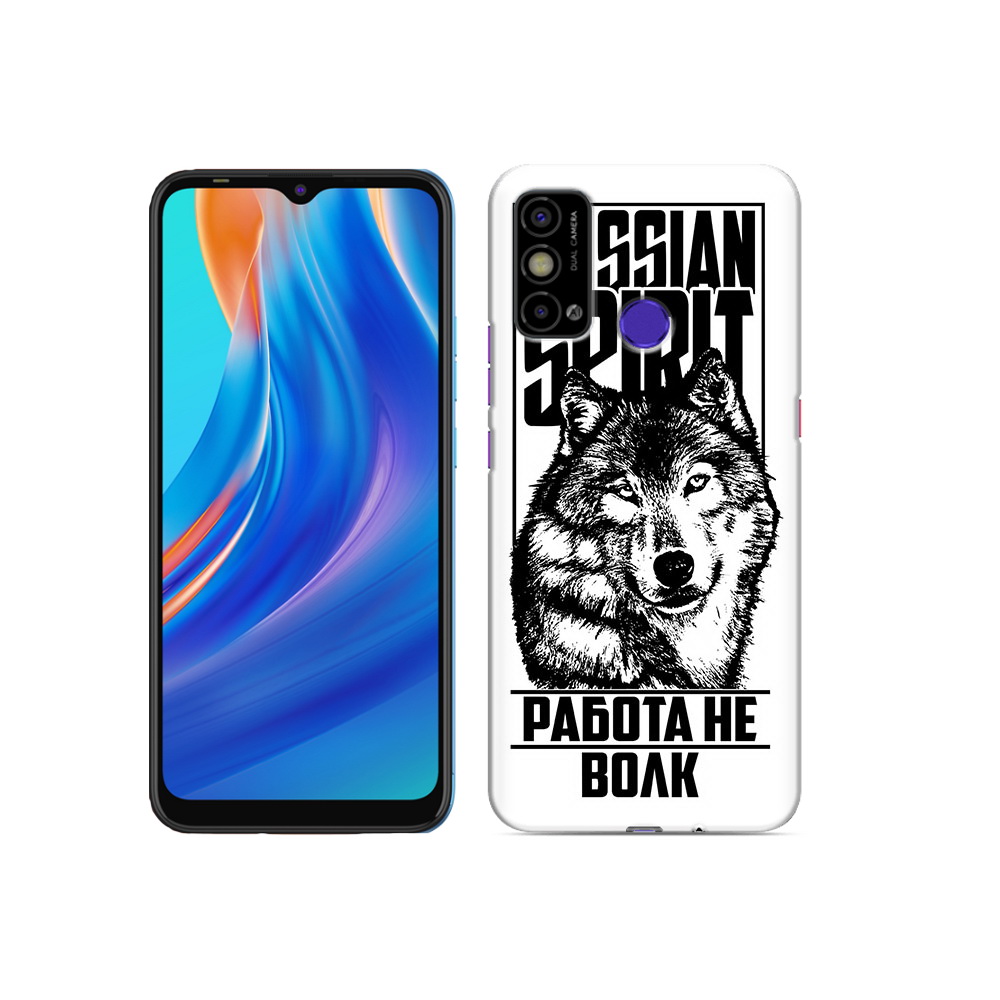 

Чехол MyPads Tocco для Tecno Spark Go работа не волк, Прозрачный, Tocco