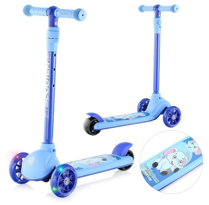 

Самокат U040807Y синий, PU, в коробке