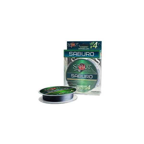 

Шнур Sprut SABURO 140m/0,23mm (Space Gray), Серый, Saburo