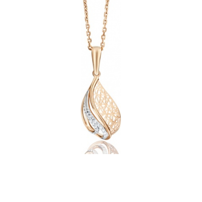

Кулон из красного золота PLATINA jewelry 03-2570-00-401-1110-65, фианит, 03-2570-00-401-1110-65