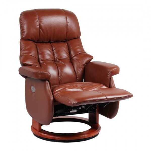 Кресло Reclainer серия LUX ELECTRO арт. S16099RWB-034-029 обивка кожа цвет коричневый