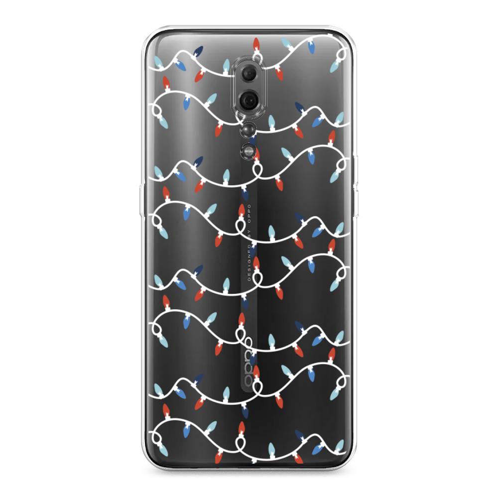 

Чехол для Oppo Reno Z "Разноцветная гирлянда", Белый;красный;синий, 250950-5