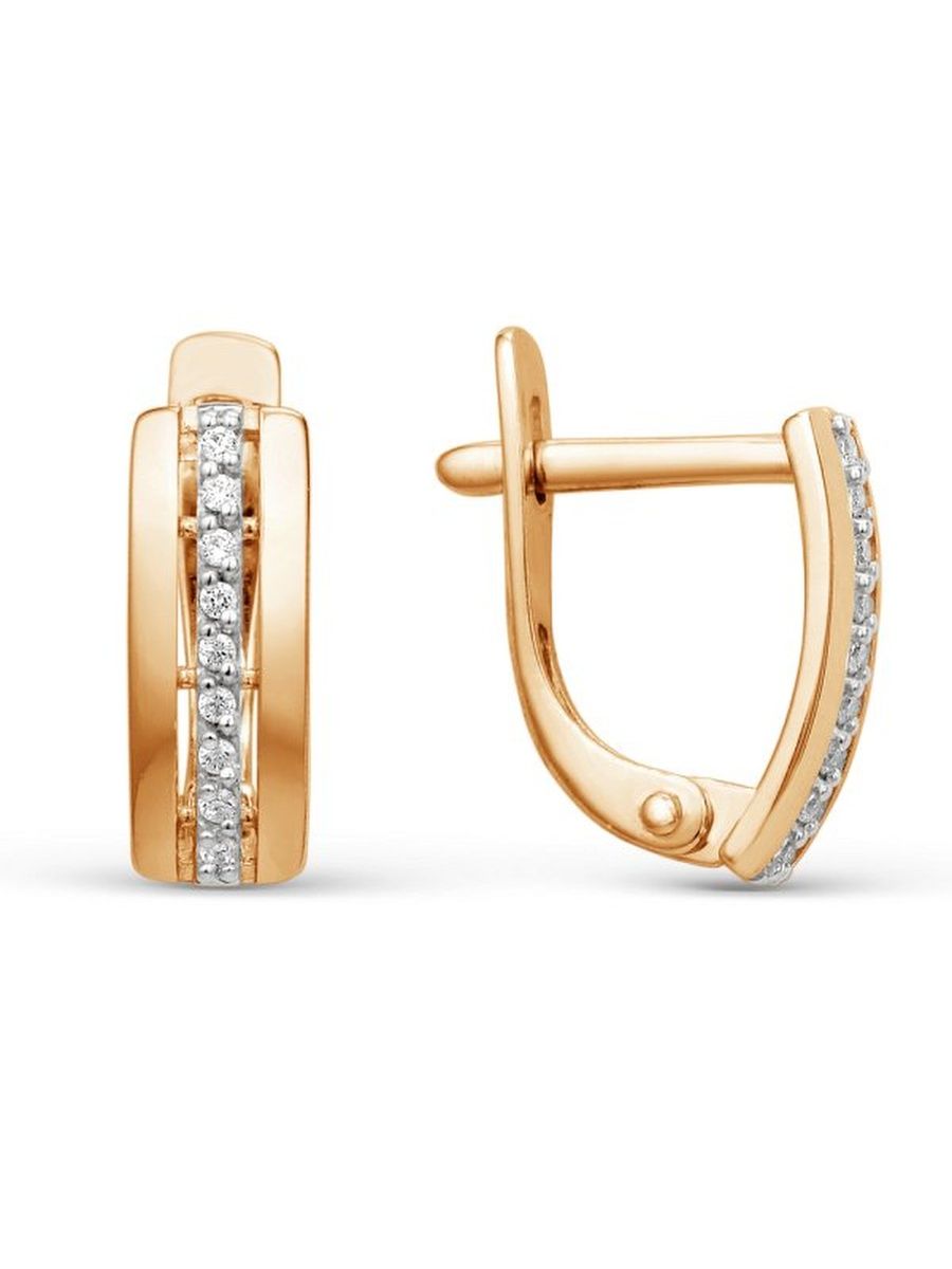 

Серьги из золота TEO MAORI 8000532-1102, фианит, 8000532-1102