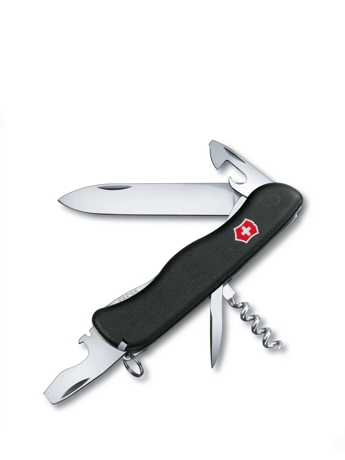 

Швейцарский солдатский нож Victorinox Nomad + отвертка, 111 мм, 11 функций,черный 0.8353.3, nomad