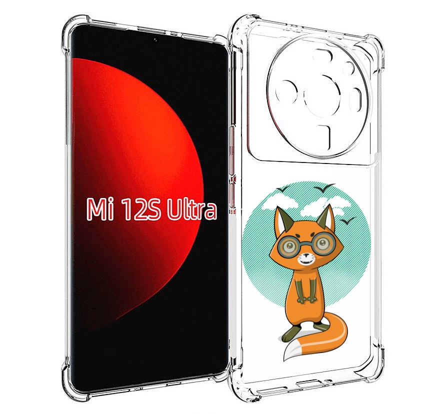 

Чехол MyPads задумчивая лиса для Xiaomi 12S Ultra, Прозрачный, Tocco